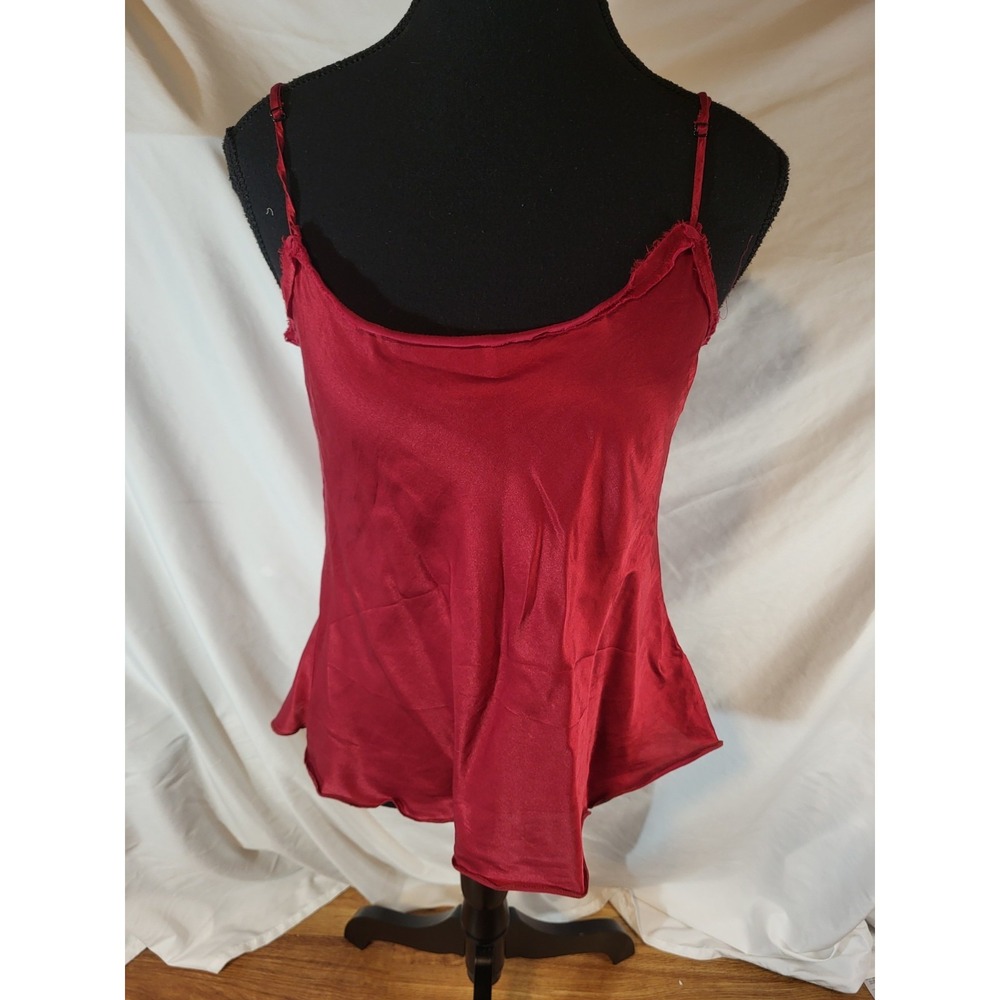 Brazeau Tricot Red Size 2 Silk Blend Cami Camisole Tank Top